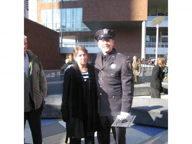 With Dan at his Court Officer Graduation.