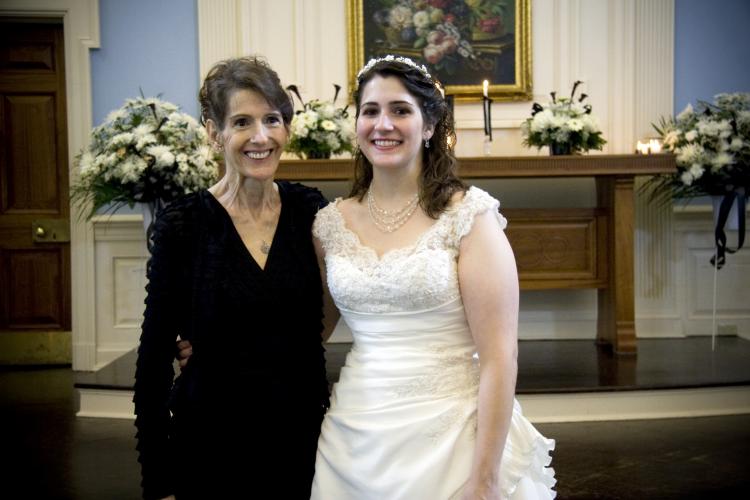 With Angie at her wedding.  August 2009.
